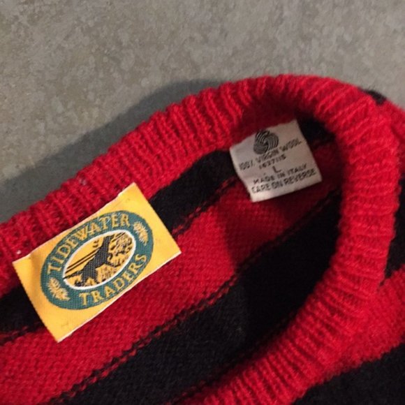 Vintage Striped Sweater w/ Cool Mismatch Sleeve - Picture 3 of 6